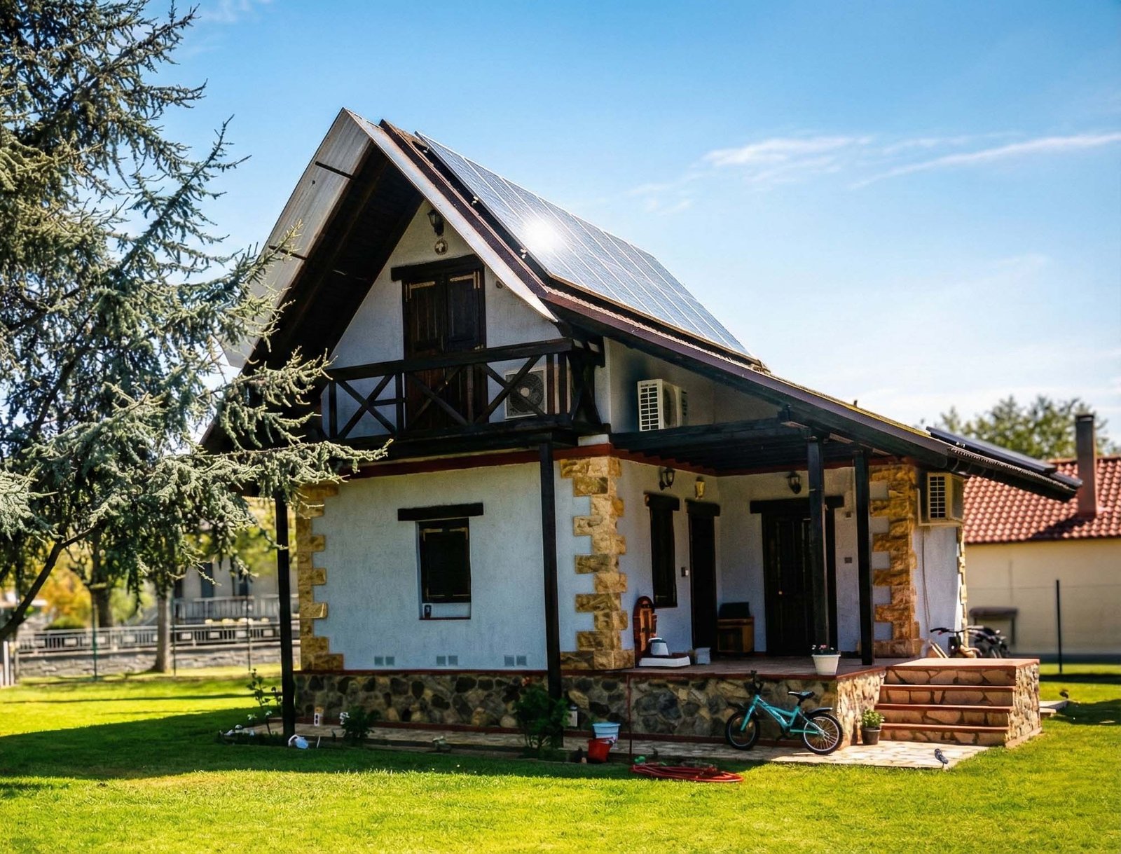 The Little House in the Meadow - Alpine-style stone and wood home